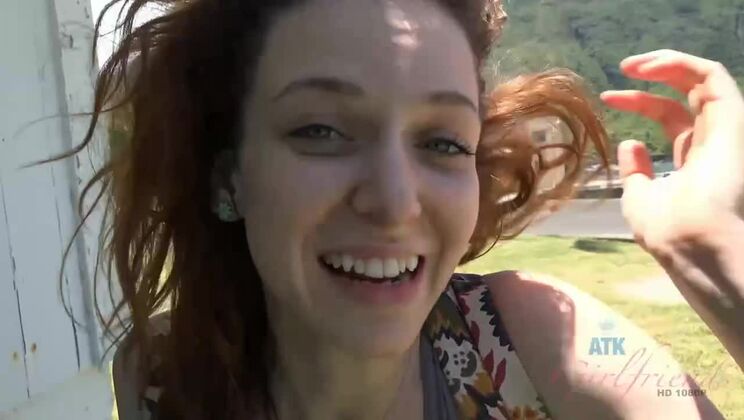 [ATKGirlfriends] - Outdoor Fun With Emma Evins And Her Kitty - Emma Evins