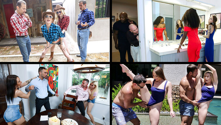 [DaughterSwap] - Family Swap: Daughters and Dads - Riley Star - Katie Kush - Megan Hughes - Kenzie Madison