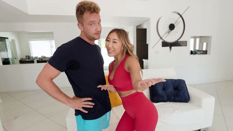 [RKPrime] - Cum Swallowing and Gagging with Enhanced Body Influencer - Van Wylde - Nicole Doshi