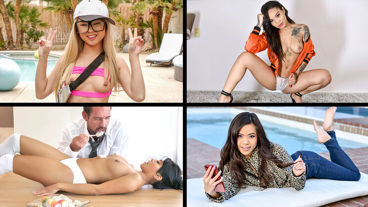 [TeamSkeetSelects] - Hot Asian Cuties in One Place - Vina Sky - Honey Gold - Ember Snow - Jasmine Grey - Lulu Chu - Kimmy Kim - Elle Lee