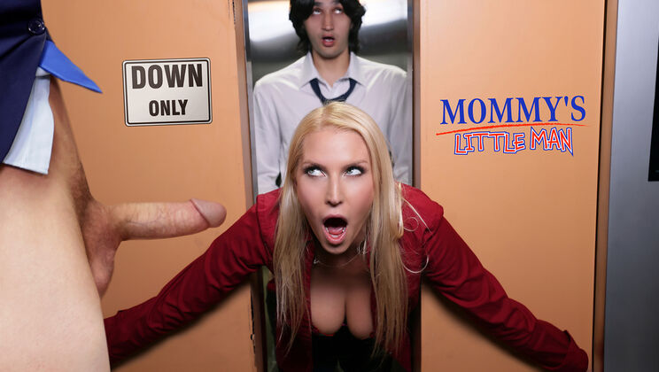 [Mommy’sLittleMan] - Blowjob in Elevator with Big Assed Blonde