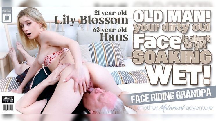 [Mature.nl] - Lily Blossom's shaved pussy makes grandpa lick like crazy - Hans - Lily Blossom